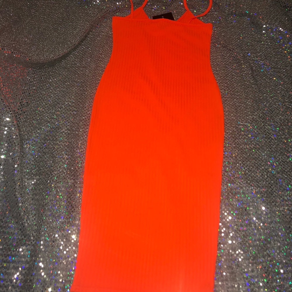 Neon orange Dress